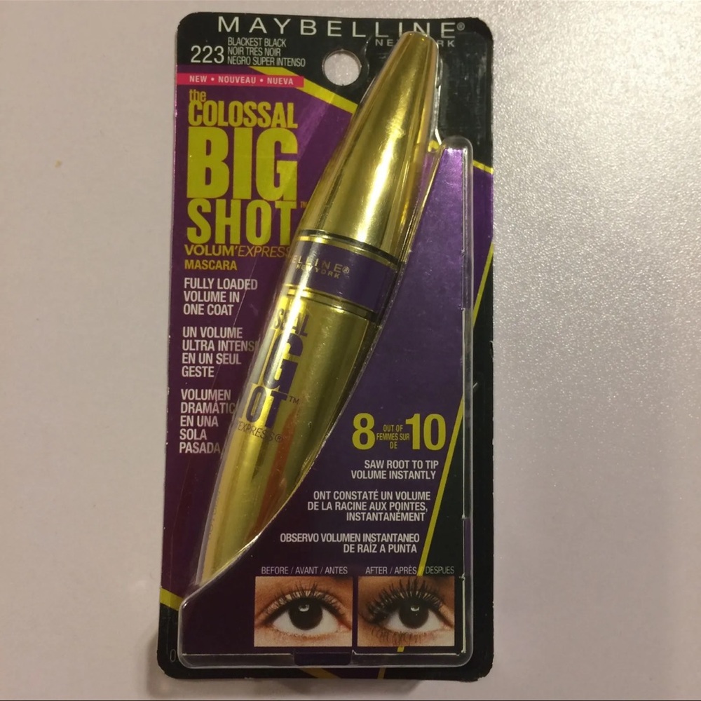 Maybelline The Colossal Big Shot Volum'Express Mascara BLACKEST BLACK 223